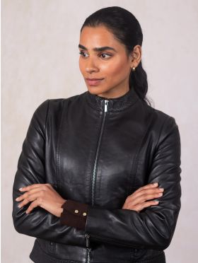 Anthorn Leather Jacket in Black | Lakeland Leather