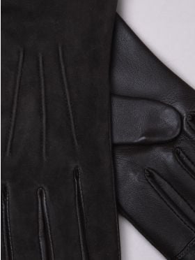 Hesket Suede Gloves in Chocolate Brown