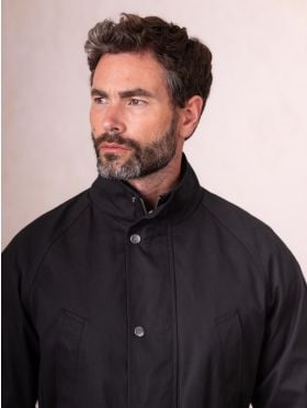 Coniston Wax Field Jacket in Black