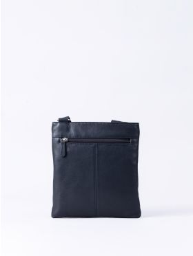 Allerdale Leather Cross Body Bag in Navy