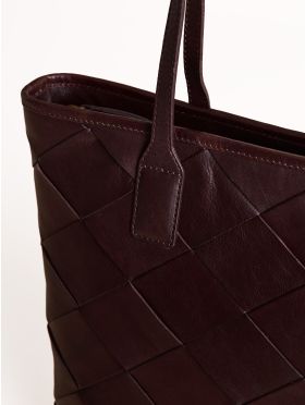 Laithes Leather Tote Bag in Brown