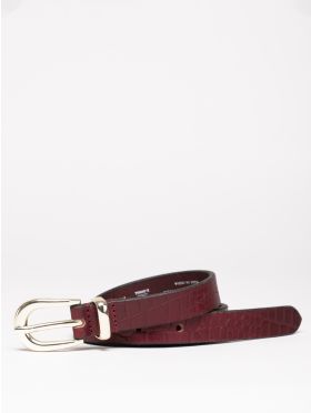 Kirkby Leather Belt in Oxblood