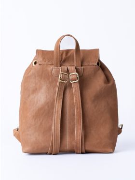 Harstone Leather Backpack in Taupe