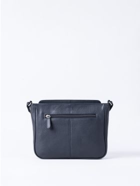 Ambleside Leather Cross Body Bag in Navy