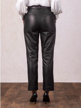 Leather Trousers in Black