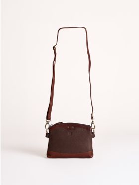 Hartsop Zip Leather Cross Body Bag in Brown