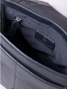 Crummock Leather Cross Body Bag in Black