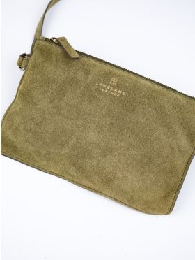 Santon Suede Tote Bag in Green