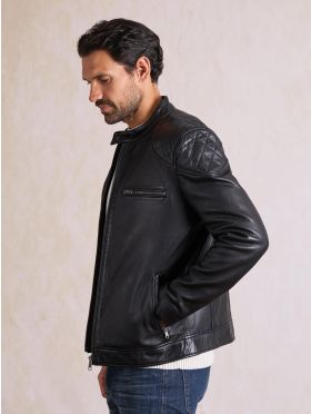 Stonecroft Leather Jacket in Black
