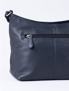 Grasmere Leather Cross Body Bag in Navy | Lakeland Leather