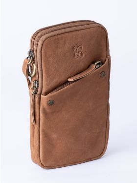 Harstone Leather Travel Bag in Taupe
