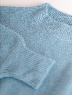 Malika Wool Blend Jumper Dress in Teal