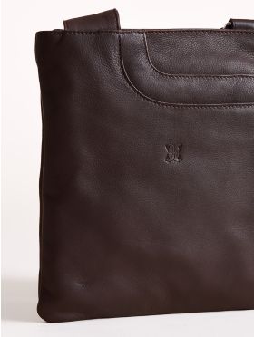 Allerdale Leather Cross Body Bag in Brown