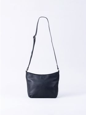 Grasmere Leather Cross Body Bag in Navy
