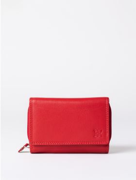 Small Leather Purse in Red
