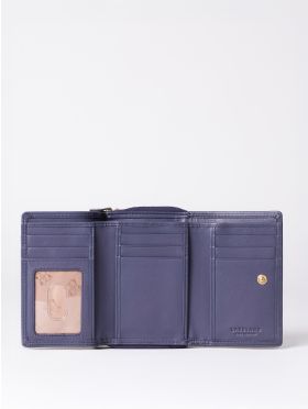 Small Leather Purse in Purple