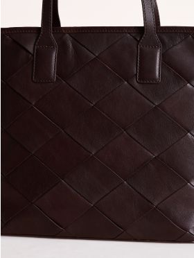 Laithes Leather Tote Bag in Brown
