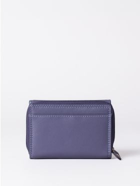 Small Leather Purse in Purple
