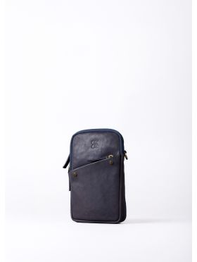 Harstone Leather Travel Bag in Blue