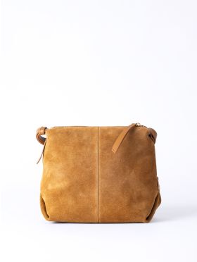 Buttermere Suede Cross Body Bag in Cognac