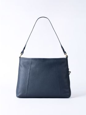 Howgill Leather Hobo Bag in Navy