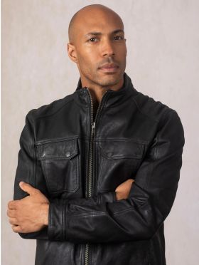 Warwick Leather Jacket in Black | Lakeland Leather