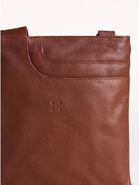 Allerdale Leather Cross Body Bag in Cognac