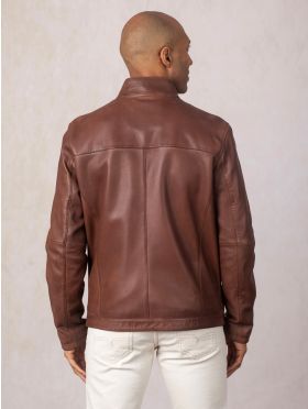 Penton Leather Jacket in Dark Cognac