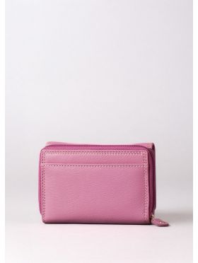 Small Leather Purse in Mauve