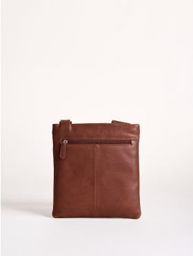 Allerdale Leather Cross Body Bag in Cognac