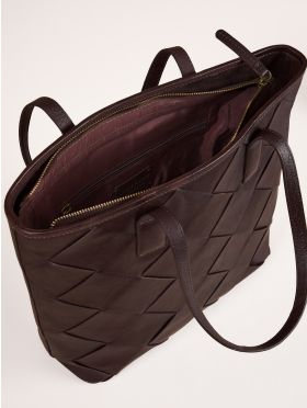 Laithes Leather Tote Bag in Brown