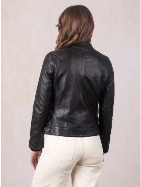 Threlkeld Leather Jacket in Black