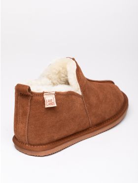 Men's Suede Slipper Boot in Tan