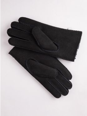 Classic Sheepskin Gloves in Black