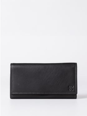 Large Leather Purse in Black