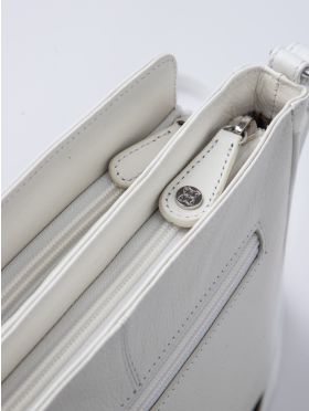 Ambleside Leather Cross Body Bag in White