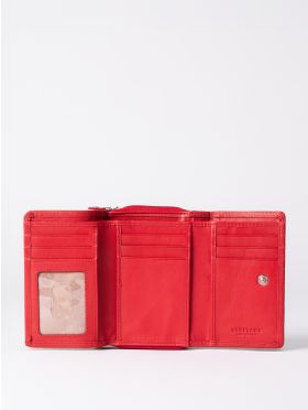 Small Leather Purse in Red