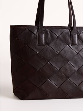 Laithes Leather Tote Bag in Brown