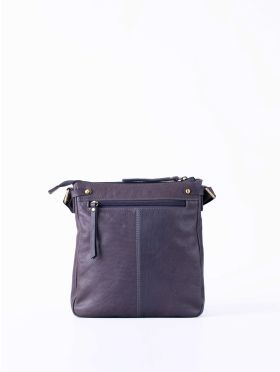 Harstone Large Leather Cross Body Bag in Blue