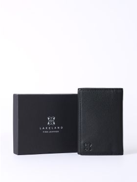 Bowston Tri-Fold Leather Wallet in Black