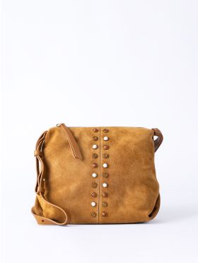 Buttermere Suede Cross Body Bag in Cognac