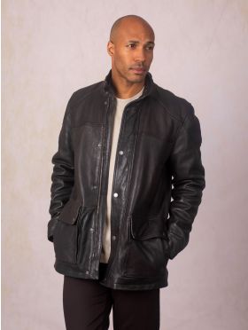 Strands Leather Coat in Brown | Lakeland Leather