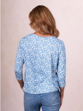Sapphire Jersey Top in Blue