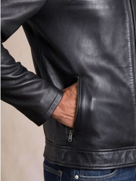 Stonecroft Leather Jacket in Black