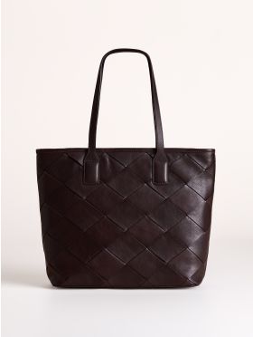 Laithes Leather Tote Bag in Brown