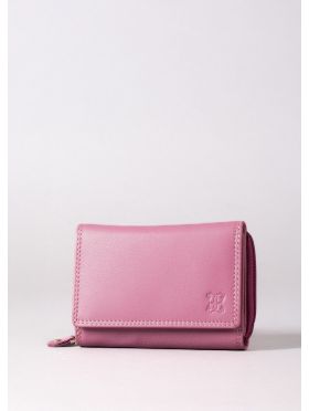 Small Leather Purse in Mauve