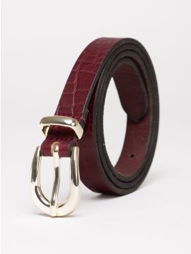 Kirkby Leather Belt in Oxblood