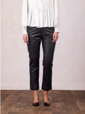 Leather Trousers in Black