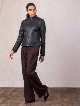 Anthorn Leather Jacket in Black
