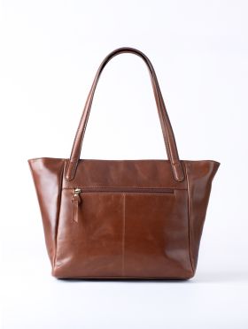 Waverton Woven Leather Tote Bag in Brown